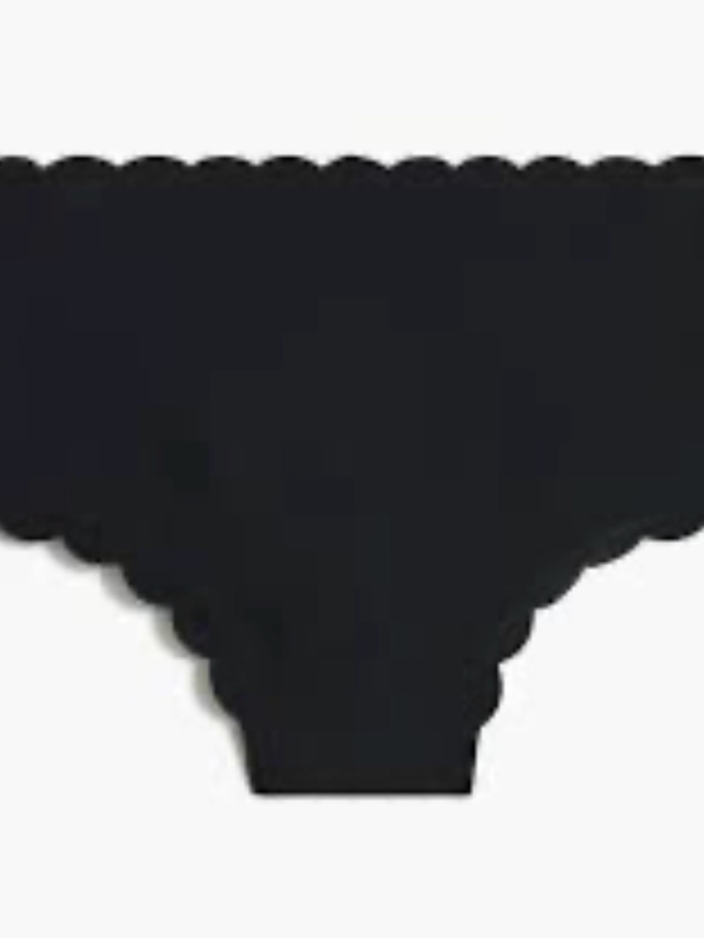 J crew Black Scalloped Edge Swim Bottom